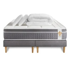 Pack Le Trente double sommiers Gris