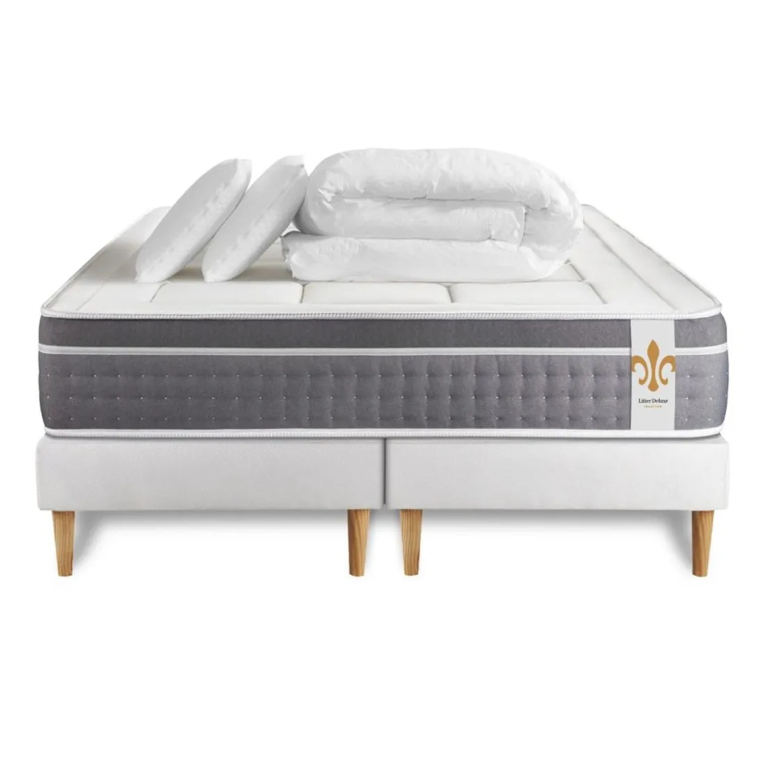 Pack Le Trente double sommiers Blanc