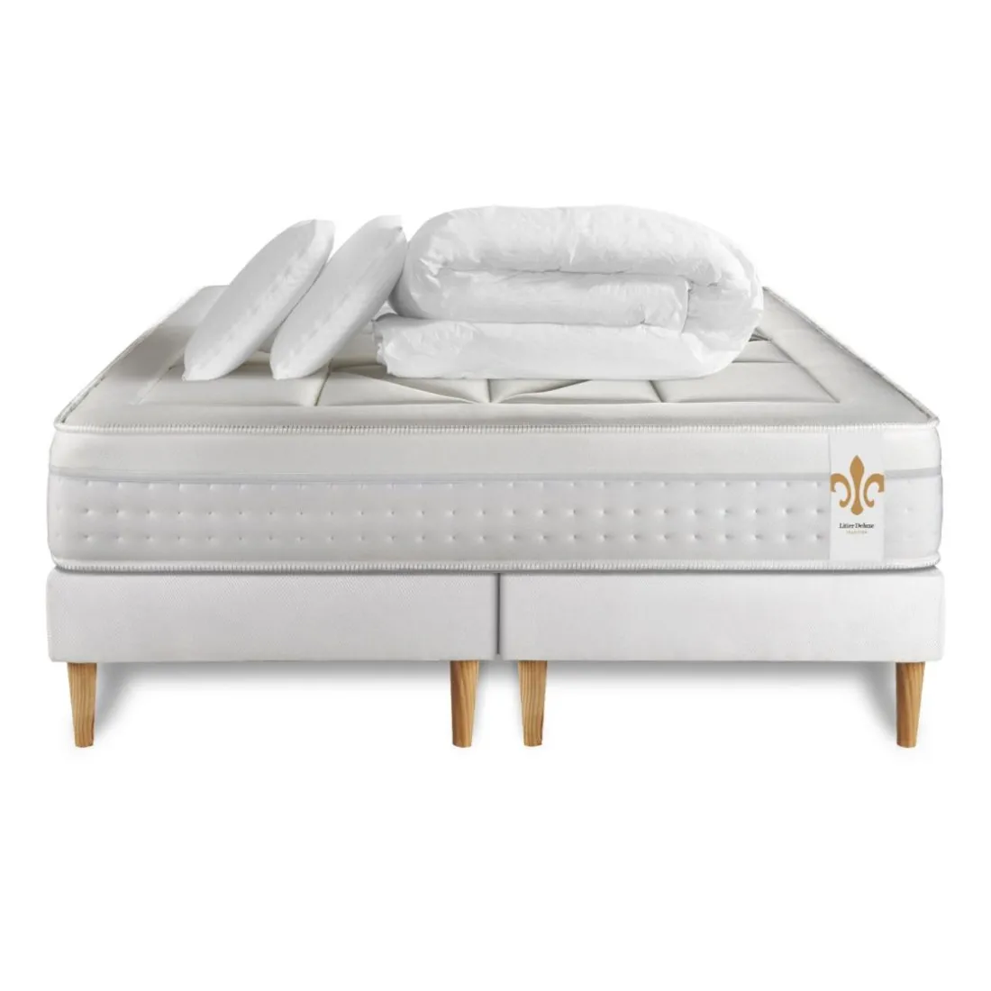 Pack Le Vingt-Huit double sommiers Blanc