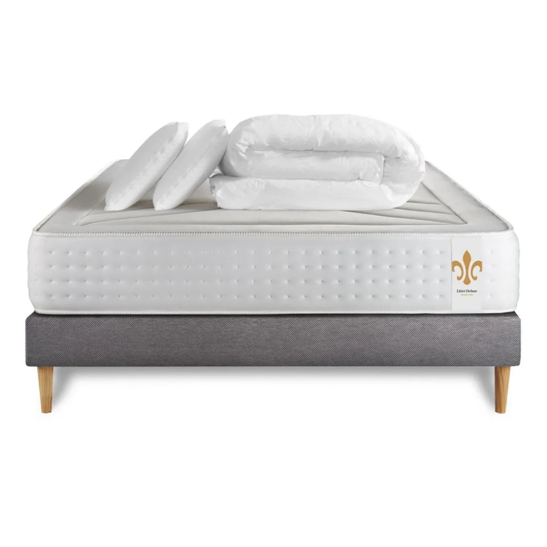 Pack Le Vingt-Quatre sommier Gris