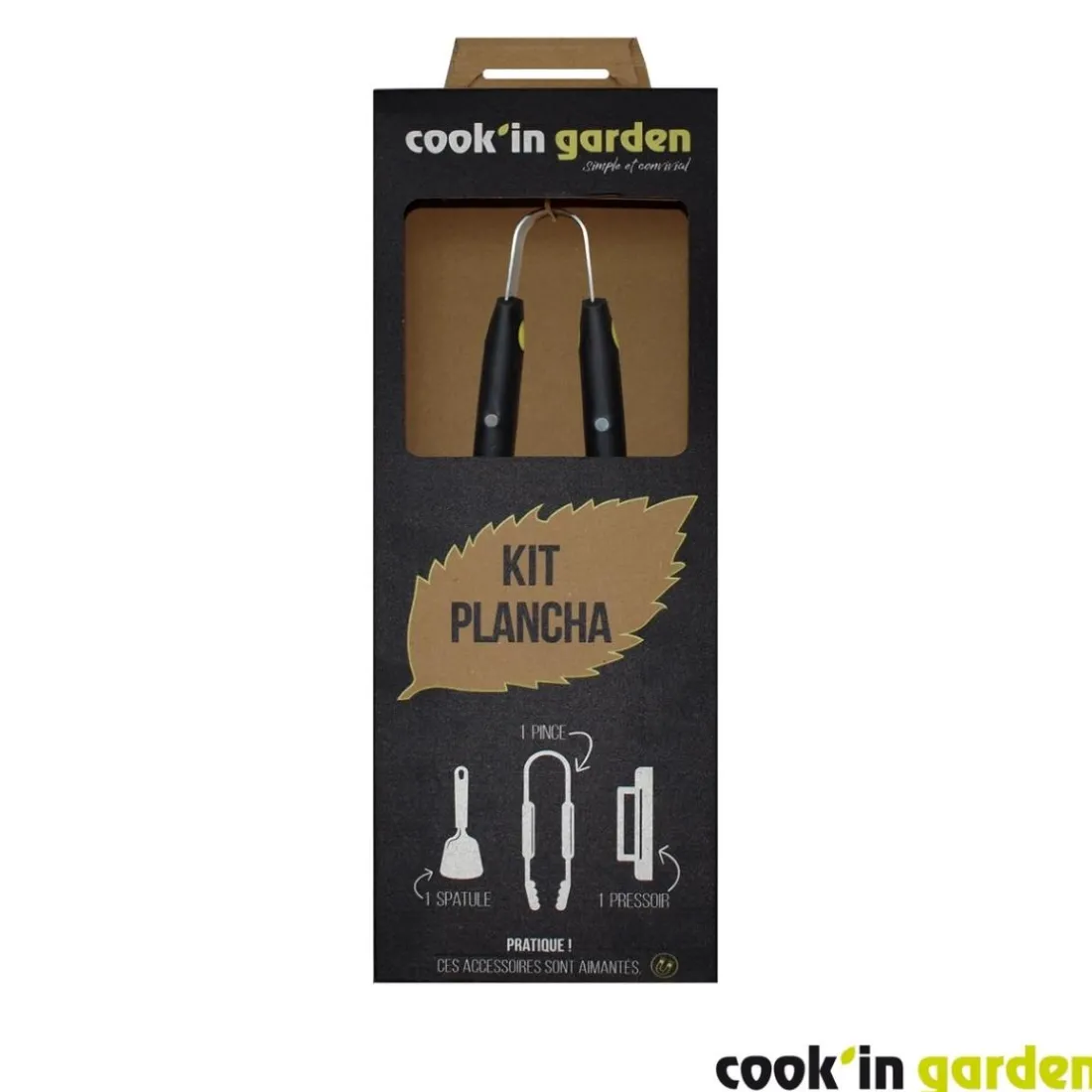 Pack Plancha gaz DUNE avec Housse pour barbecue et plancha et Kit pour cuisson plancha