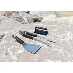 Pack Plancha gaz DUNE avec Housse pour barbecue et plancha,Kit pour cuisson plancha