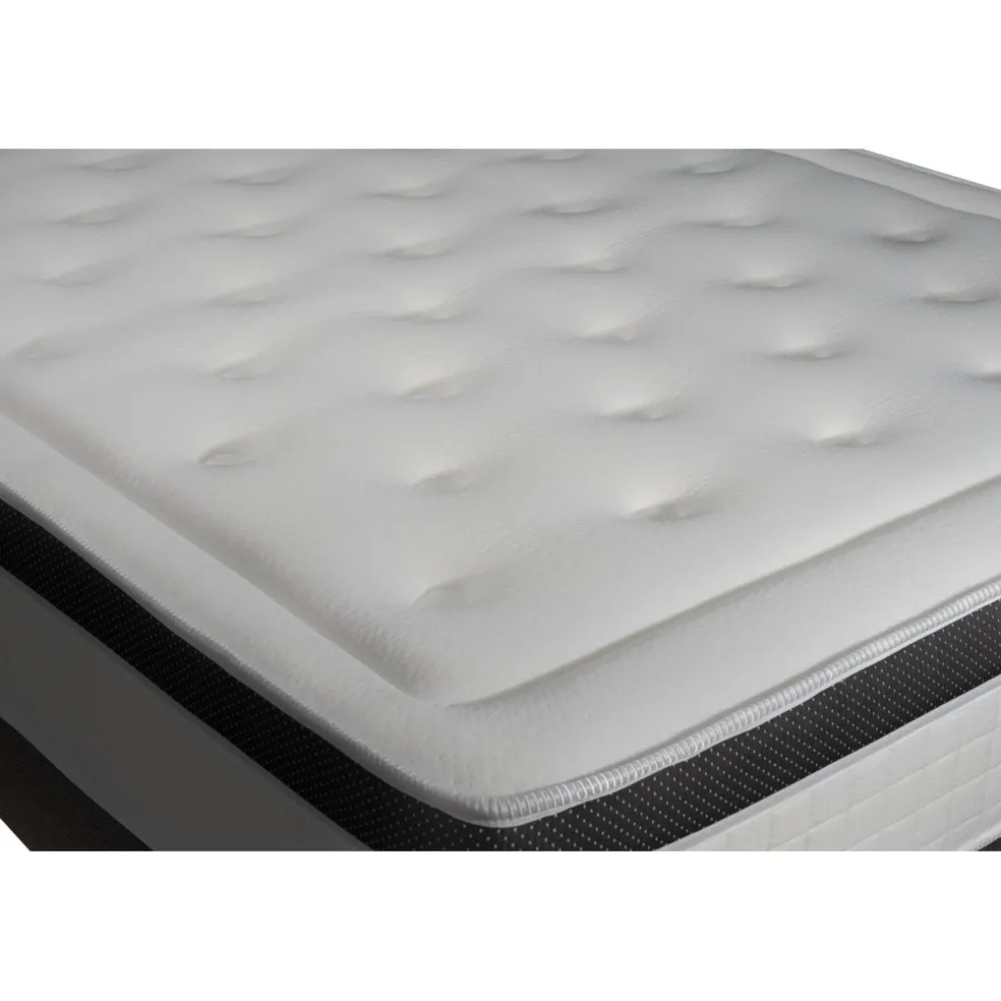 Pack Privilège Memoire de forme 5 zones double sommier noir