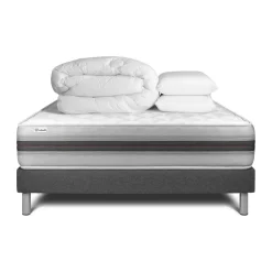 Pack prêt a dormir VITALMEMO BACK sommier Kit gris