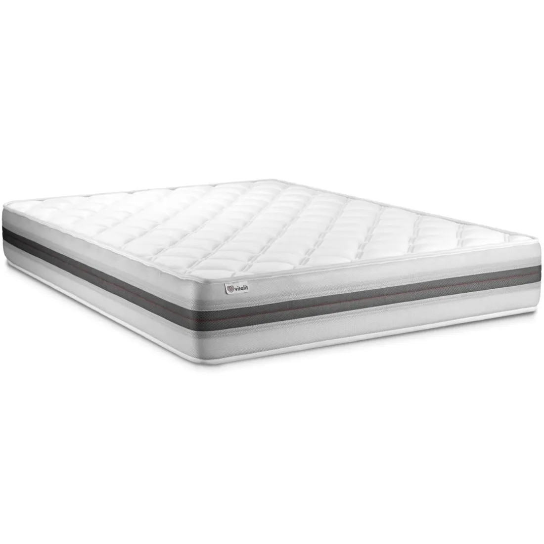 Pack prêt a dormir VITALMEMO BACK sommier Kit gris
