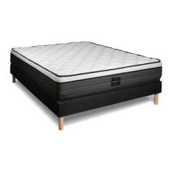 Pack Suite Ressorts ensaches à memoire de forme 5 zones sommier noir