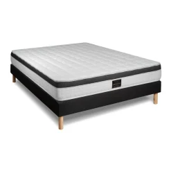Pack Superieur Memoire de forme 3 zones sommier noir