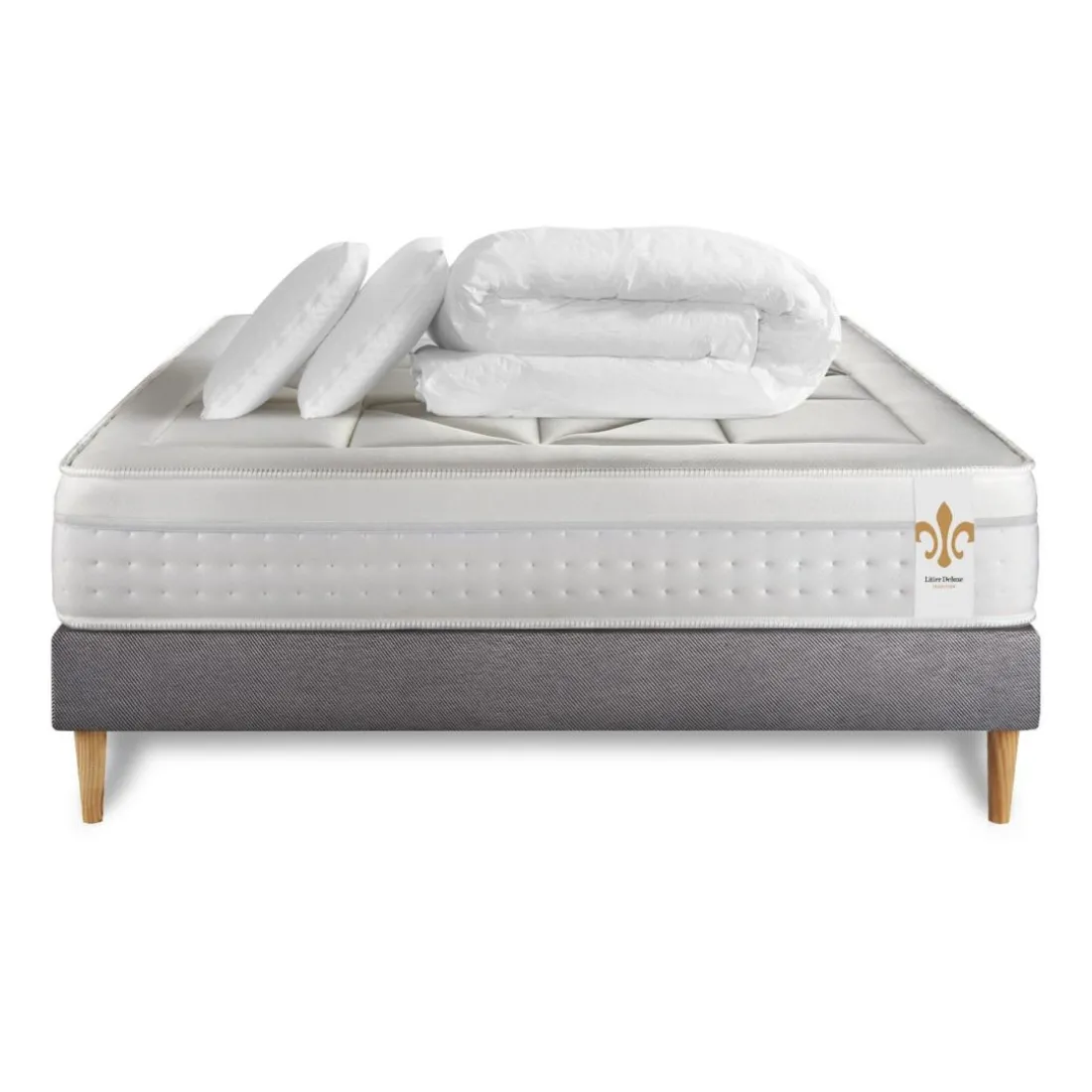 Pack Vingt-Huit sommier Kit Gris
