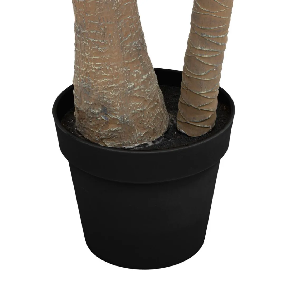 Palmier artificiel en plastique 2 troncs H180cm vert