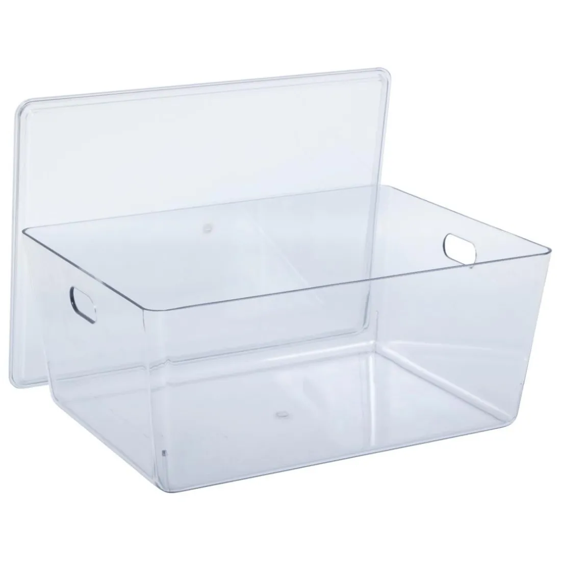 Panier a couvercle lisse transparent 14L
