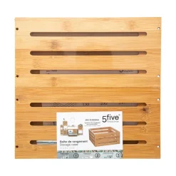 Panier de Rangement 31 x 15 Bambou Plein