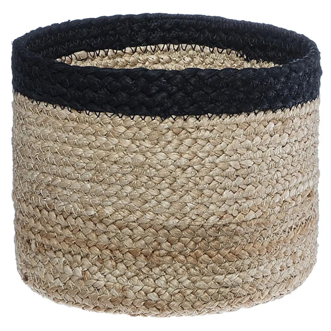 Panier Jute Herbier Marin Noir