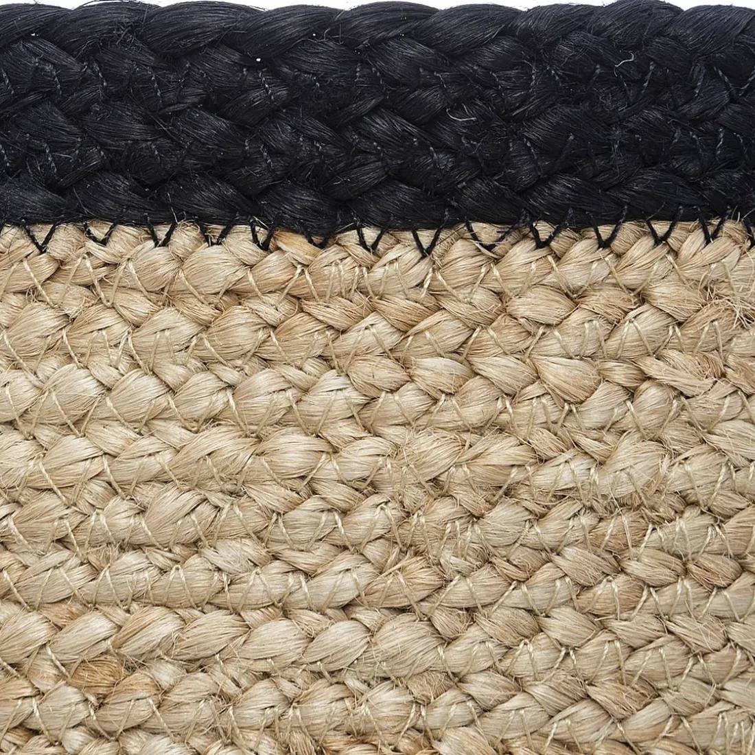 Panier Jute Herbier Marin Noir
