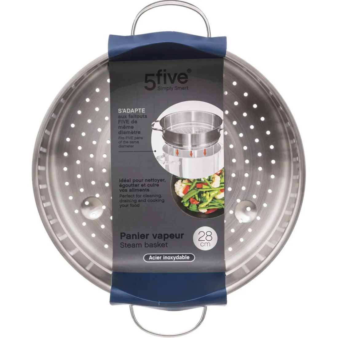 Panier vapeur d28cm en inox