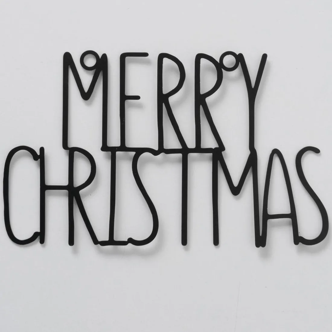 PANPAN PANNEAU METAL MERRY CHRISTMAS