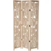 Paravent en feuilles de palmier naturelles beige