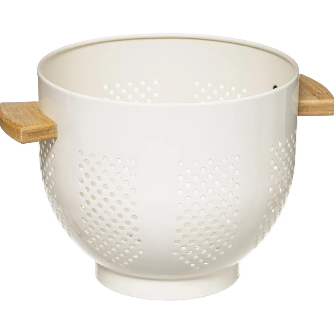 Passoire 20cm blanc en métal