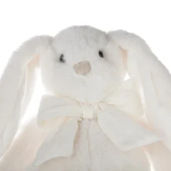 Peluche Lapin noeud H35 rose