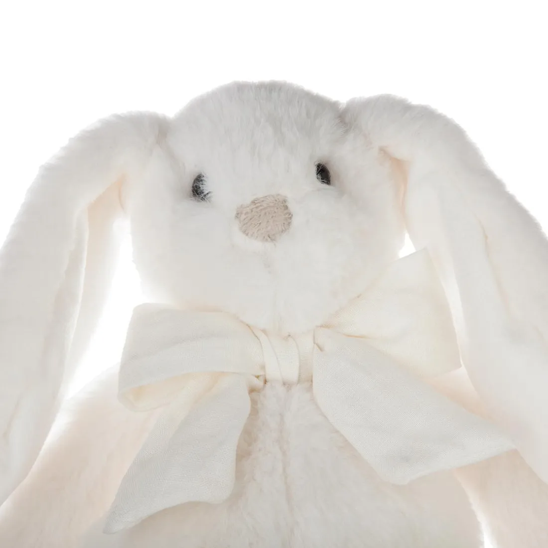 Peluche Lapin noeud H35 rose