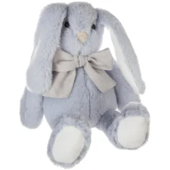 Peluche Lapin noeud H35 rose