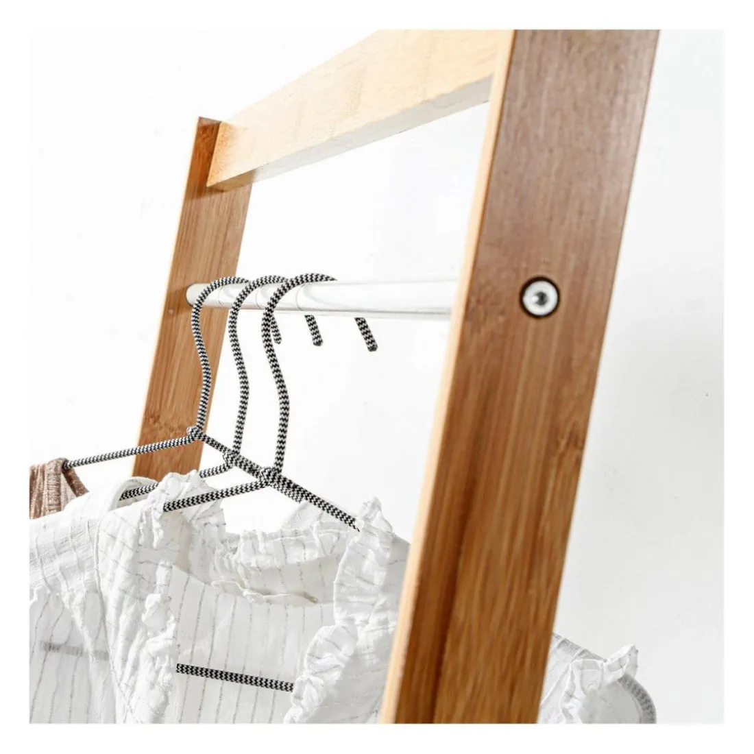 Penderie d'entrée avec rangement en bois Blanc