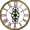 Pendule Mécanique en Métal et Bois