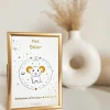 Petite carte Astro avec enveloppe, blister et cadre doré Bélier