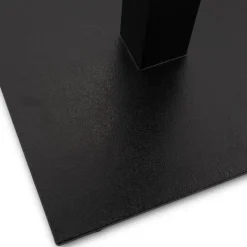 Petite table à diner 'MUFFIN' carrée noire intérieur/extérieur