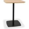 Petite table à diner 'PATATI' en bois finition naturelle et métal noir