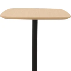 Petite table à diner 'PATATI' en bois finition naturelle et métal noir