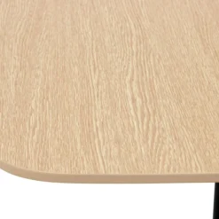 Petite table à diner 'PATATI' en bois finition naturelle et métal noir