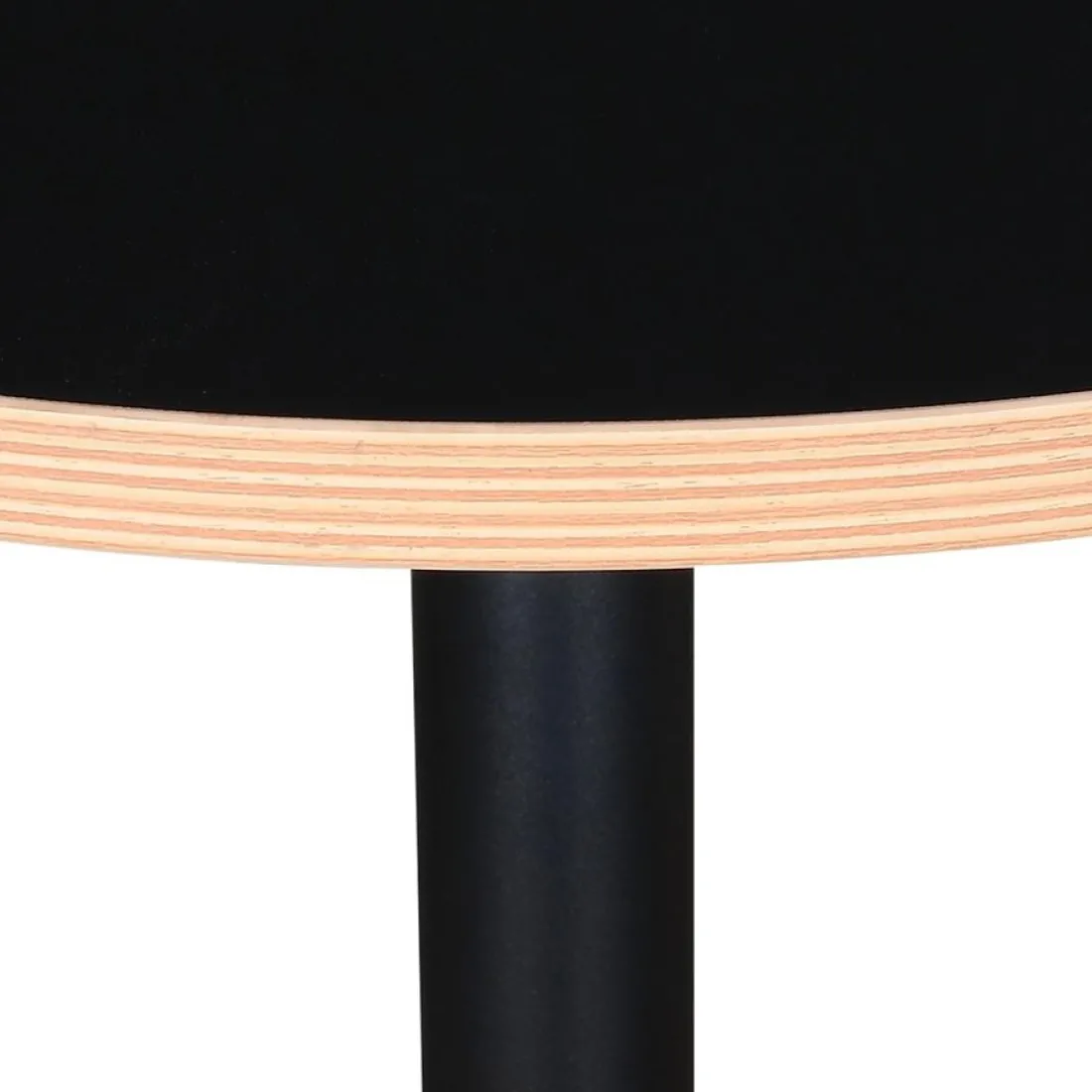 Petite table bistrot ronde 'YOGI' noire