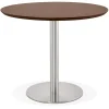 Petite table de bureau ou à diner ronde 'INDIANA' en bois finition Noyer
