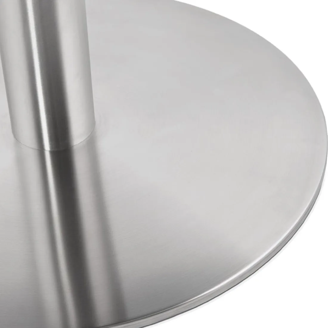 Petite table de bureau ou à diner ronde 'DALLAS' noire