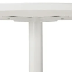 Petite table de bureau ou à diner ronde 'BARABAR' blanche