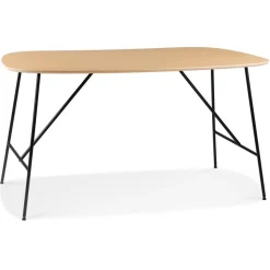 Petite table ou bureau 'FIONA' en bois finition Chêne naturel