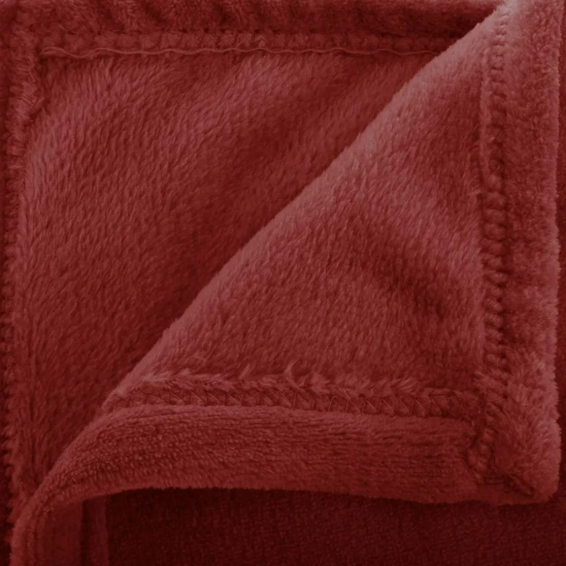 Plaid flanelle Ollis - rouge grenat