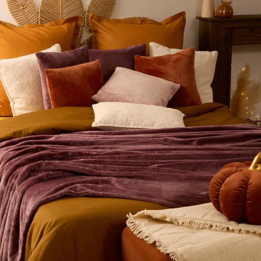 Plaid flanelle Ollis - violet clair