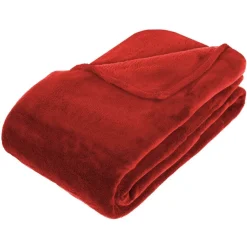 Plaid Kiesa 230x180cm - Rouge