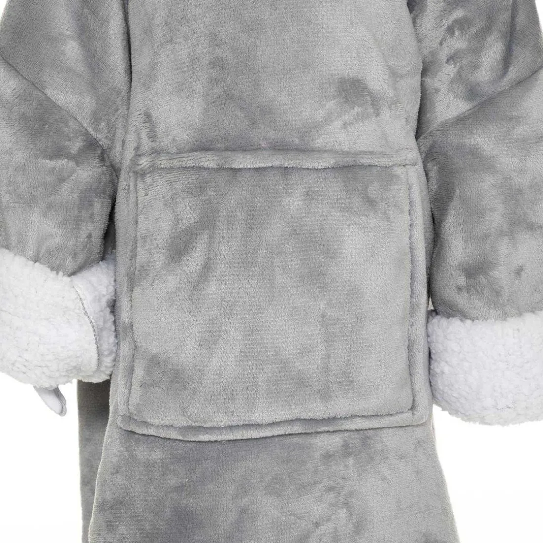 Plaid Poncho Enfant Capuche Ours