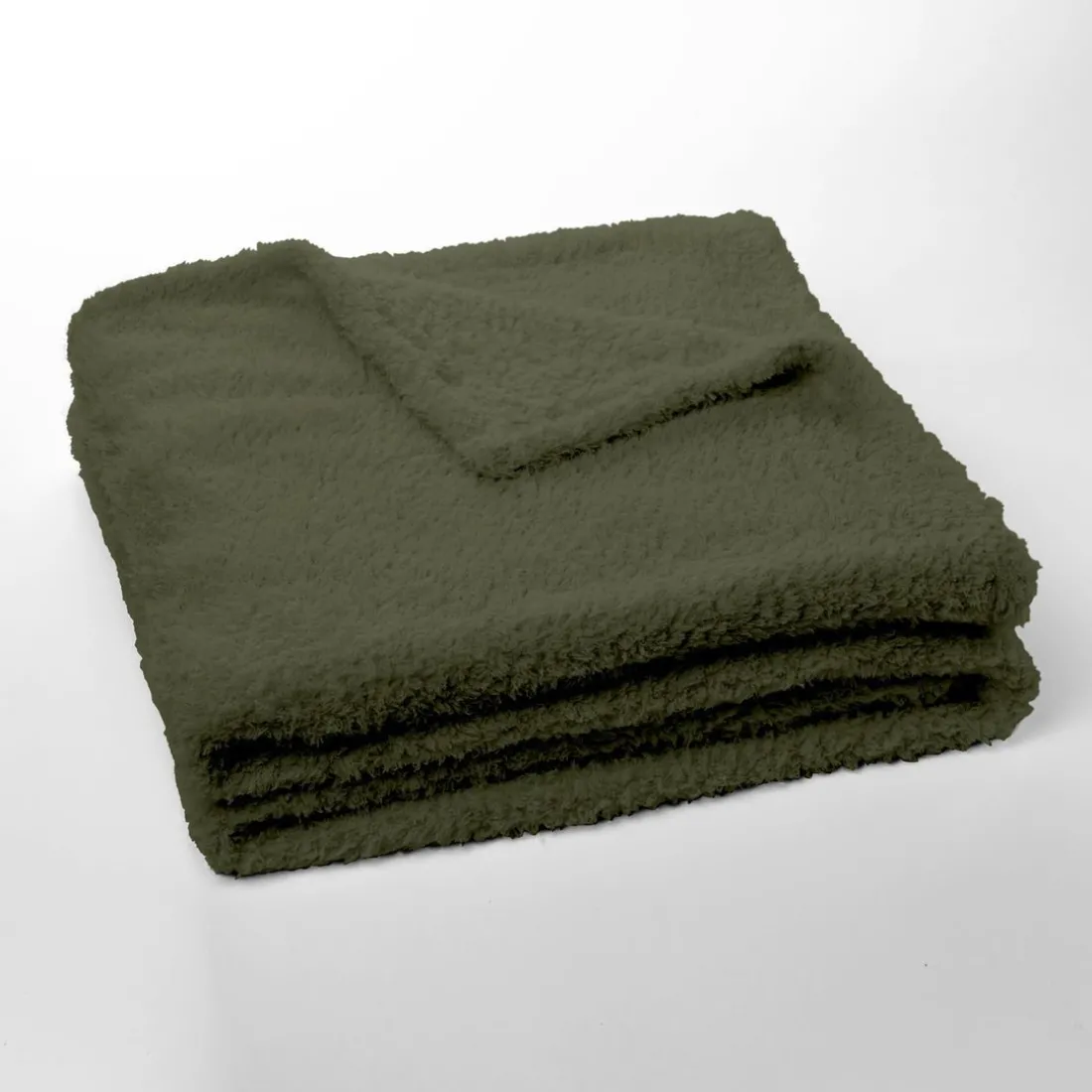 Plaid Teddy en Polyester 130 x 180 MATCHA Matcha