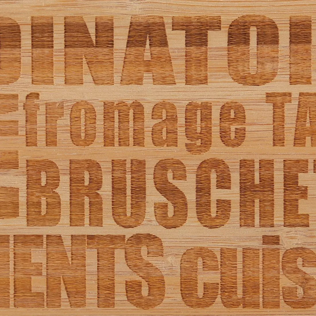 Planche à Découper Words en Bambou