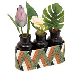 Plante artificielle multicolore