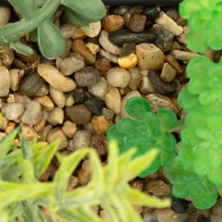 Plante artificielle suspendue Imy Pot métal noir