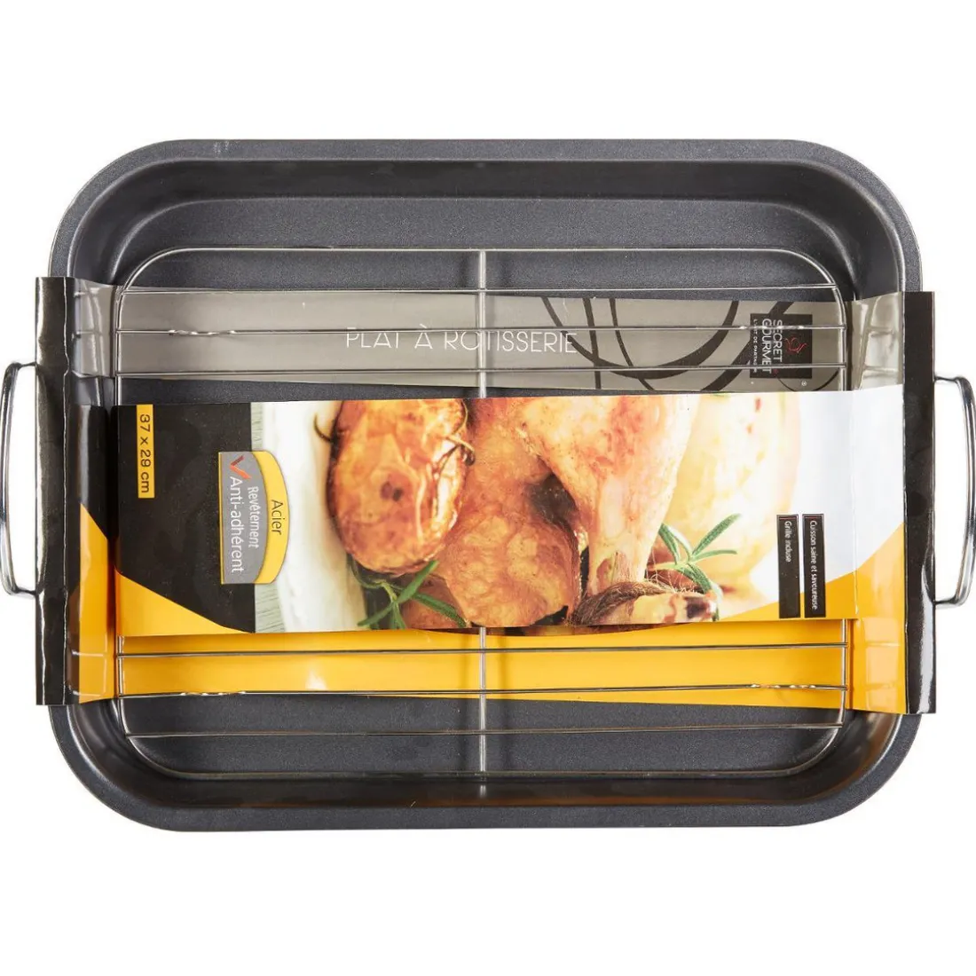 Plat à Rôtisserie avec Grille