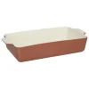 Plat rectangulaire en ceramique terracota