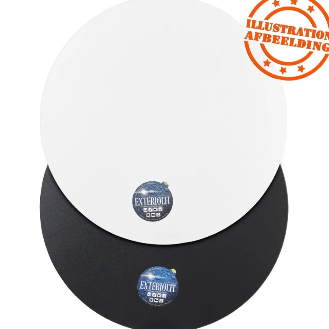 Plateau de table 'LIMULE' rond blanc