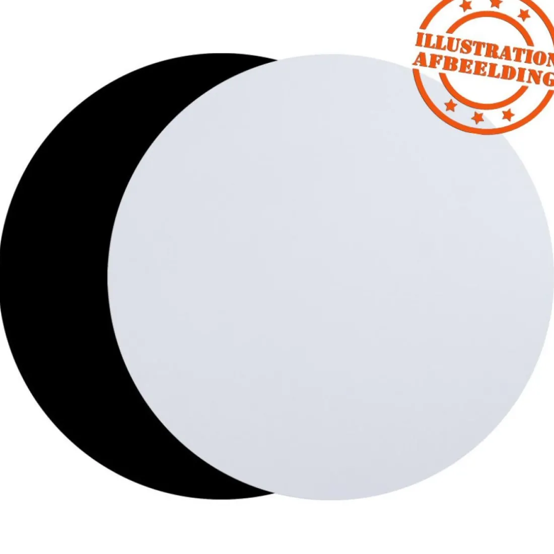 Plateau de table rond noir 'RINGO'