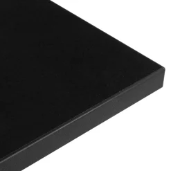 Plateau de table 'SPANO' noir carré