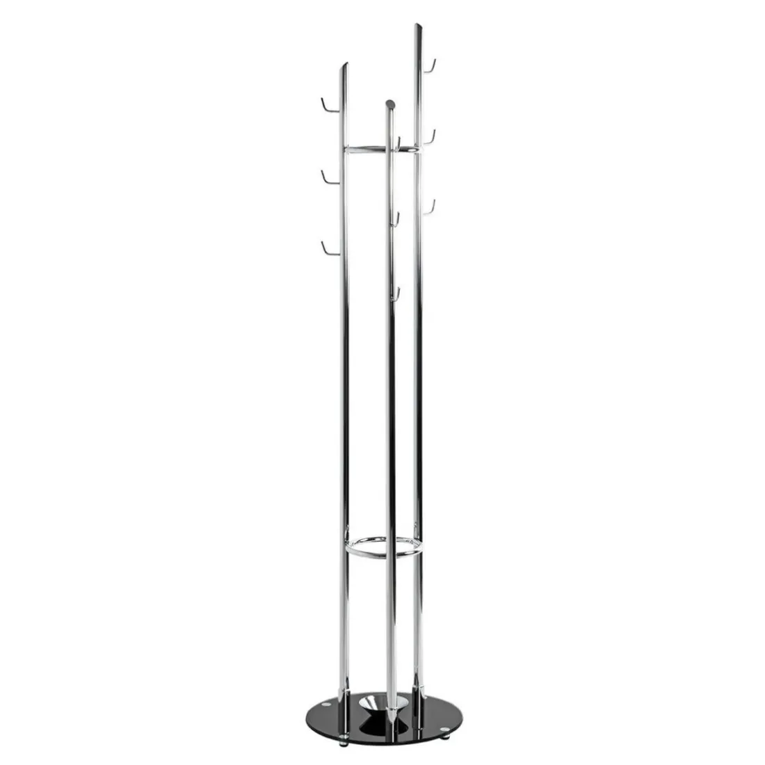 Porte manteau design noir et chrome